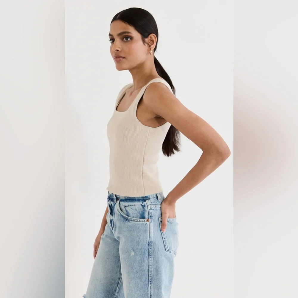 Reformation Julia Ribbed Sweater Tank